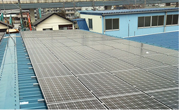 某工場太陽光発電設備工事