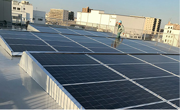 オフィスビル太陽光発電設備工事