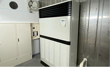 コンテナハウス空調機新設工事